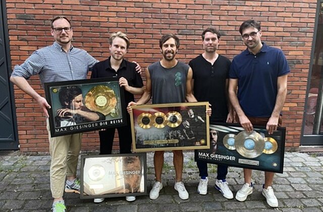 Gold and Platinum AWARDS FOR MAX GIESINGER